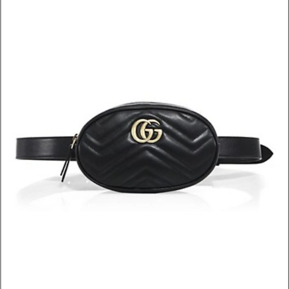 Gucci marmont matelasse waist belt bag